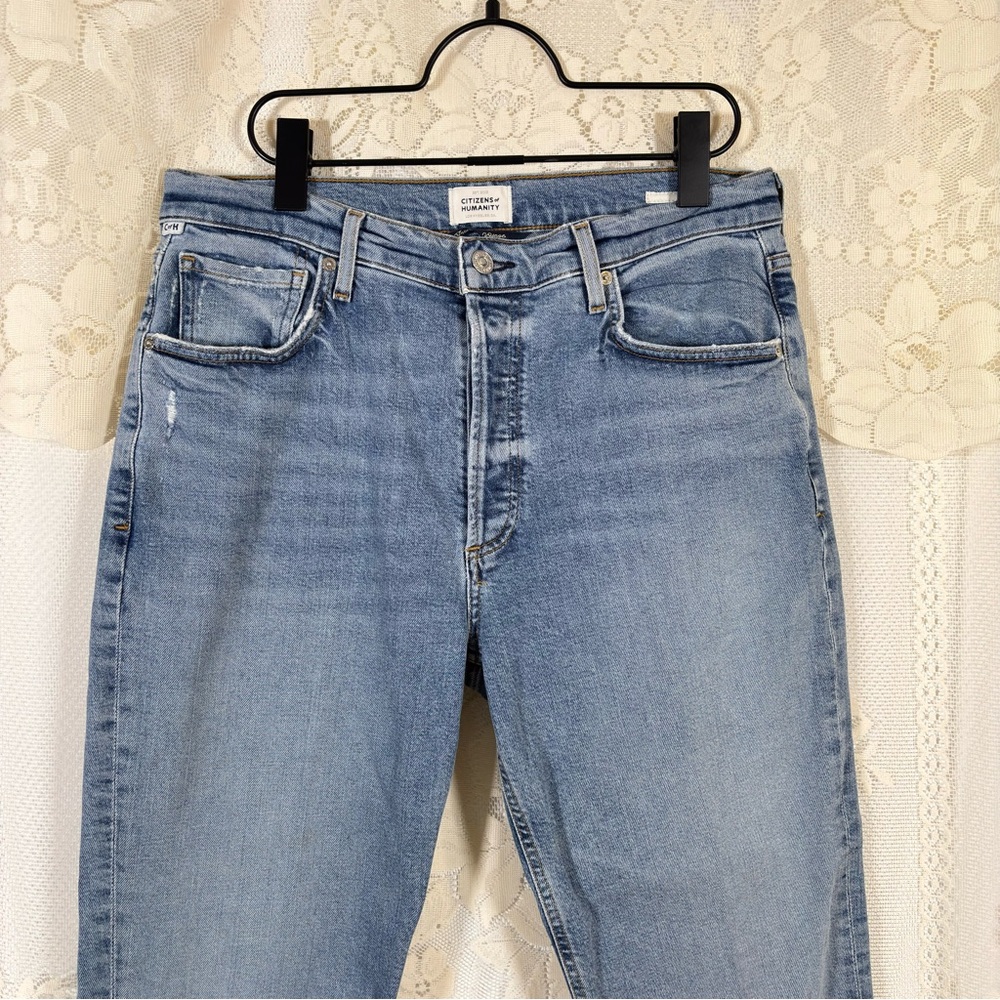 Citizens of Humanity Jolene Premium Denim Jeans High Waisted Straight Size 30 - Picture 3 of 12